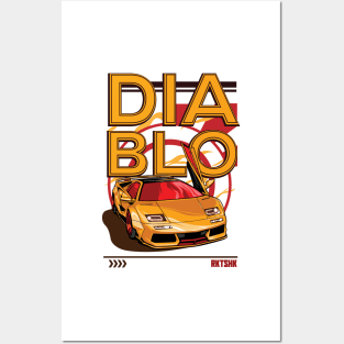 Lambo Diablo custom Posters and Art